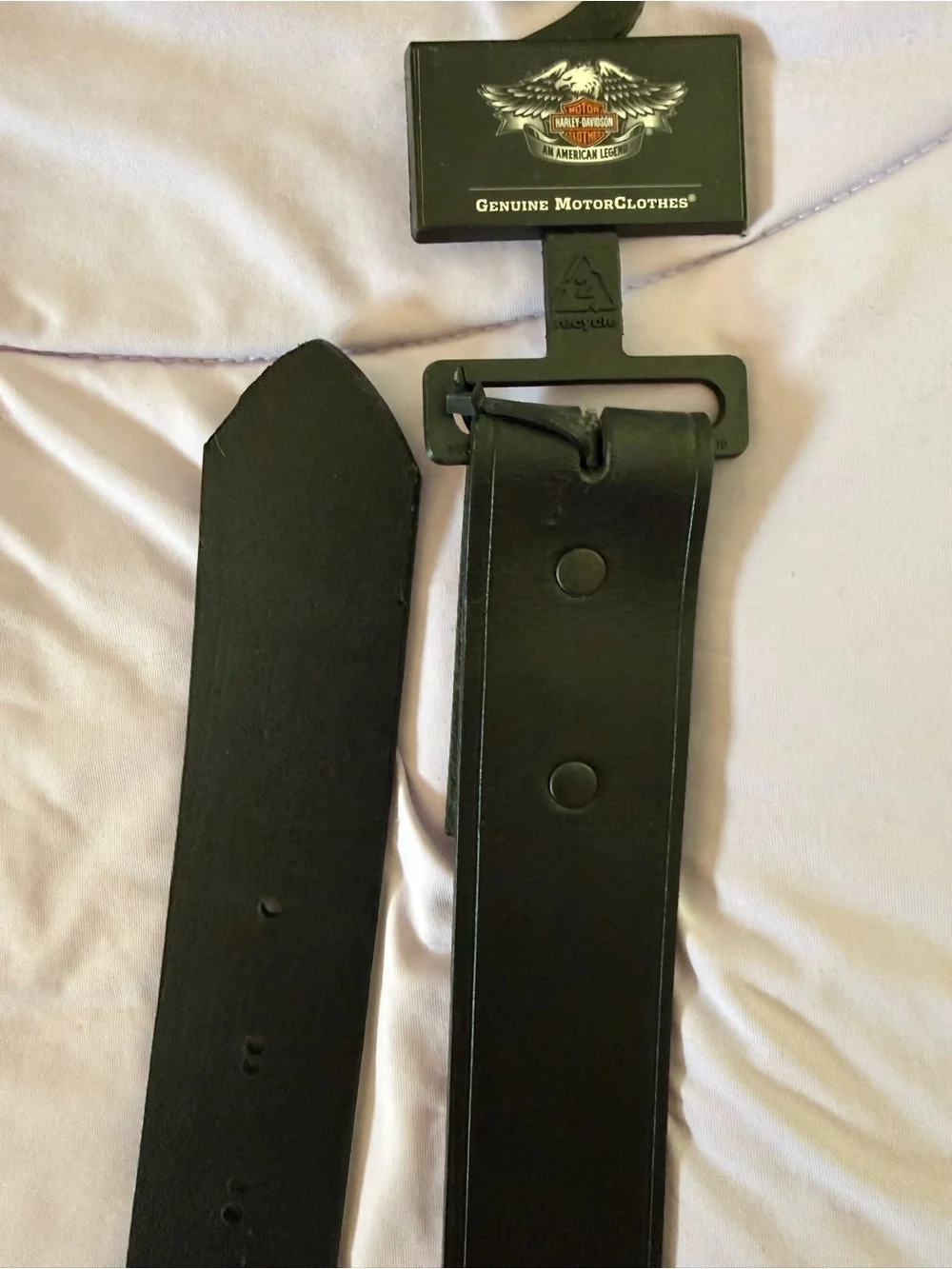 Harley-Davidson Black Men's Embossed Logo Belt